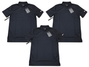 Lot of 3 Nike Mens Black Golf Polo Shirts Size Small BV0356-010 New w Tags