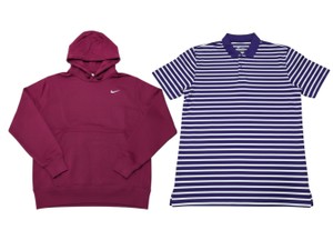 Lot of 2 Nike Mens Size Small Golf Polo & Training Hoodie DH0835-547 CJ1611-610 New w Tags