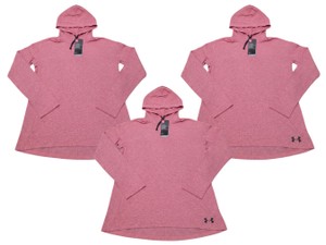 Lot of 3 Under Armour Womens Pink Hooded Tops Size Large 1276522-600 New w Tags
