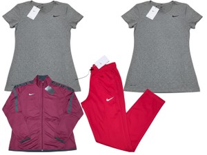 Lot of 4 Nike Womens Dri-FIT Training Apparel Size XS Shirts Jacket & Pants New w Tags