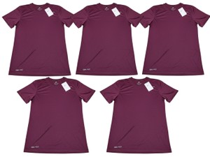 Lot of 5 Nike Dri-FIT Mens Training T-Shirts Size S Burgundy 727982-669 New w Tags