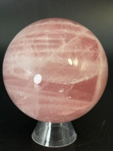 Natural Rose Quartz Sphere  Polished Heart Chakra Healing Crystal Ball. (1 lb 2.7 oz  533 g)