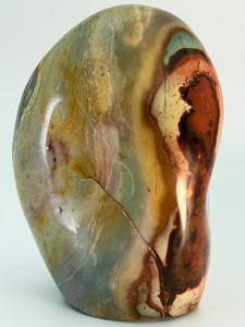 Polychrome Desert Jasper Freeform Madagascar Polished Crystal Mineral Specimen Earthy Red Teal Ochre Stone of Exuberance Statement Display. ( (2 lbs 1.2 oz  943 g)