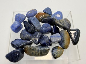 Natural Dumortierite Tumbled Stones Lot  Rare Blue &amp Violet Polished Gemstones for Mental Focus. (9.6 oz  273 g)