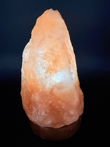 Himalayan Pink Salt Lamp with Wooden Base &amp LED Cord. (4 lbs 1.6 oz  1 kg 861 g)