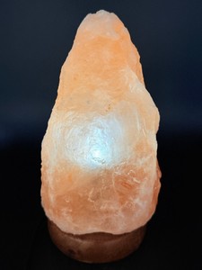 Himalayan Pink Salt Lamp with Wooden Base &amp LED Cord. (4 lbs 1.6 oz  1 kg 861 g)