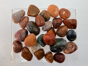 Premium Tumbled Fancy Jasper Stone Lot  Natural Polished Crystals (11 oz  312 g)