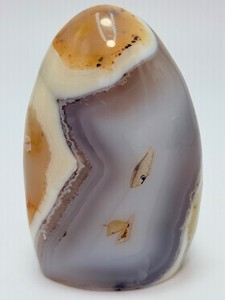 Stunning Polished Orca Agate Freeform  Vibrant Madagascar Forgiveness Stone (12.7 oz  361 g)