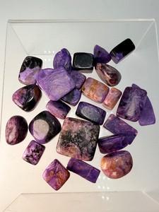 Rare Siberian Charoite Polished Tumbled Stones  Stone of Transformation &nbsp(4.1 oz  117 g)