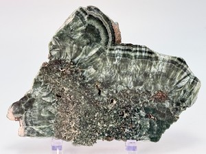 Rare AAA Seraphinite Slab (Clinochlore)  Silvery Feathered Chatoyancy, Siberia, Russia (4.1 oz  119 g)