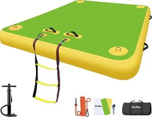 $260 Inflatable Floating Dock for Lakes, Thick Lake Floats for Adults  Non-Slip Air Dock Platform with Portable Carrying Bag, Floating Platform Island for Pool Beach Ocean