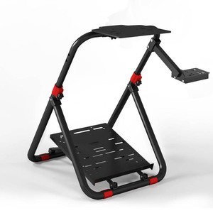 DIWANGUS Foldable Racing Wheel Stand,Height Adjustable Steering Wheel Stand  Racing Simulator Cockpit fit for Logitech G29 G923 G920 G27 G25 Thrustmaster MOZA for Xbox PS4 PS5 PC, Pre-Assembled Design