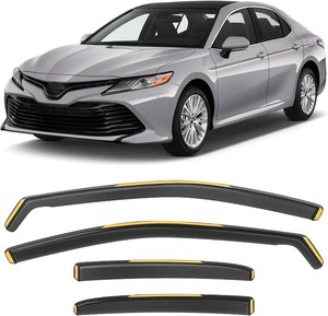 Shatterproof in-Channel Window Rain Guards for Toyota Camry 2018-2024, Window Deflectors, Window Visors for Car, Vent Deflector, 4pcs