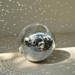 Yescom 12 Large Disco Ball Mirror Big Hanging Glass Decoration for 70s 80s  Party Events Wedding DJ Dance Club Bar Stage Lighting Business Holiday Home Decor Silver