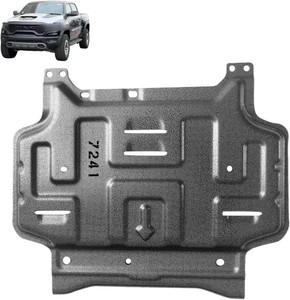 Front Engine Splash Shield Fit for Dodge RAM 1500 2019-2024 Engine Case Guards Suitable for Dodge RAM 1500 Under Engine Cover Mud Flaps Directly Replace Original (Not Include Classic Model)