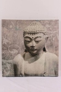 Buddha Framed Canvas Wall Art - 19.5 X 19.5 in