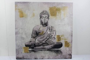 Buddha Meditation Canvas Wall Art - 30 X 30 in Framed