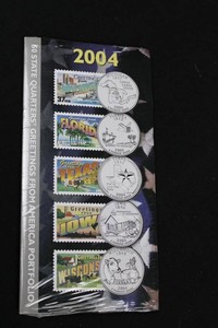 2004 50 State Quarters Greetings From America Portfolio Volume 6