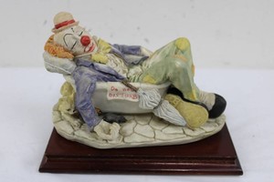 Vintage Dalbar Originals Taiwan Clown Figurine With Cat