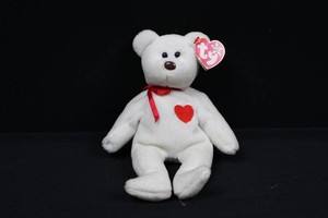 Vintage Ty Beanie Babies Valentino Bear Style 4058