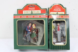 Coca-Cola Town Square Collection Figurines - Couple & Conductor