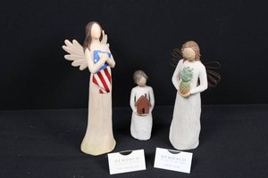 Demdaco Welcoming Angel & Mi Casa Figurines With Child Figurine (Lot of 3)