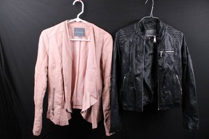 Kate & Mallory and Cisono Faux Leather Jackets - Sizes XS & S (Lot of 2)