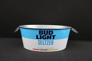 Bud Light Seltzer Metal Beverage Tub - 15in