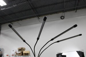 Four-Arm LED Work Light Stand - 6 Ft 9 in