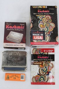 Kashmir Rolling Box, Hemp Wraps & Big-Zag Papers Mixed Lot