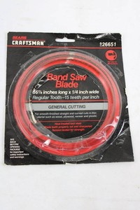 Craftsman 926651 56 78 in Band Saw Blade - 14 in, 15 TPI