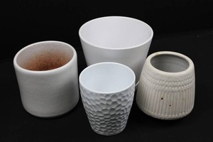 Ceramic Planter Collection - 4-Piece Assorted Planters