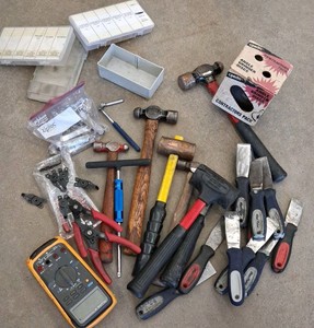 LARGE LOT OF MISC TOOLS AND PARTS