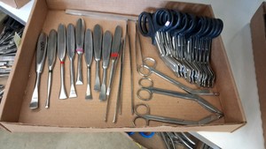LARGE MISC STAINLESS STEEL MEDICAL SUPPLY LOT