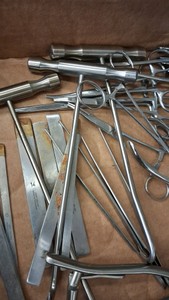 LARGE STAINLESS STEEL MEDICAL SUPPLY LOT