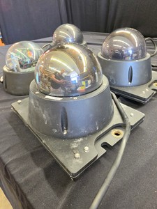 4 CAMERA SYSTEMS WITH LOTS OF CORDS AND AV EQUIPMENT