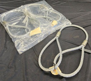 3 BRAND NEW 2 TON INDUSTRIAL WIRE ROPE