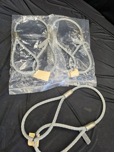3 BRAND NEW 2 TON INDUSTRIAL WIRE ROPE