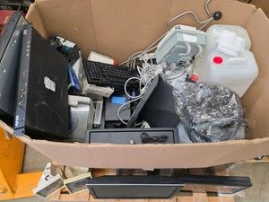 MASSIVE BOX FULL OF MYSTERY MEDICAL ITEMS, SCREENS, AND MORE