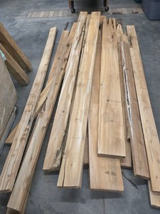 FRESHLY MILLED LIVE EDGE CEDAR BOARDS