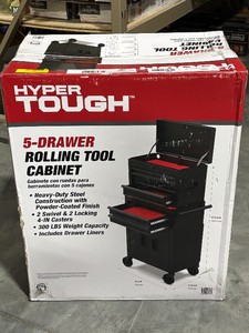 Hyper Tough 5 Drawer Rolling Tool Cabinet