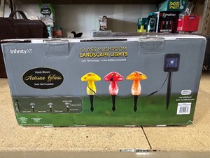 Glass Mushroom Landscape Lights