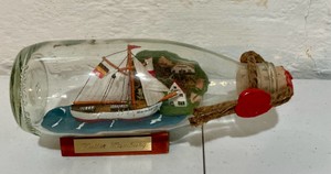 Vintage Cutter Hamburg ship in a bottle