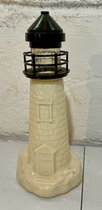 Vintage 1970s old spice lighthouse aftershave decanter bottle