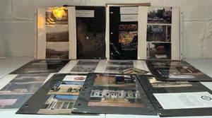 Vintage travel photography & ephemera lot, Military historical photo albums & binders