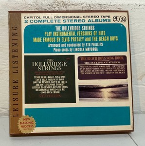 Vintage reel-to-reel tape- The hollyridge strings plays Elvis Presley & the Beach Boys hits