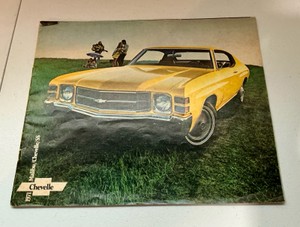 Vintage 1971 Chevy Chevelle, Malibu & SS original dealer sales brochure