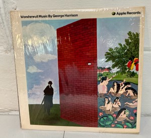 Vintage George Harrison wonderwall music vinyl LP- Original 1968 apple records release