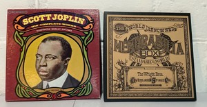 Vintage Scott Joplin his complete works 5-LP box set & historical memorabilia document box