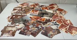 Bulk lot of vintage 1970s & 80s loose photos Black And White